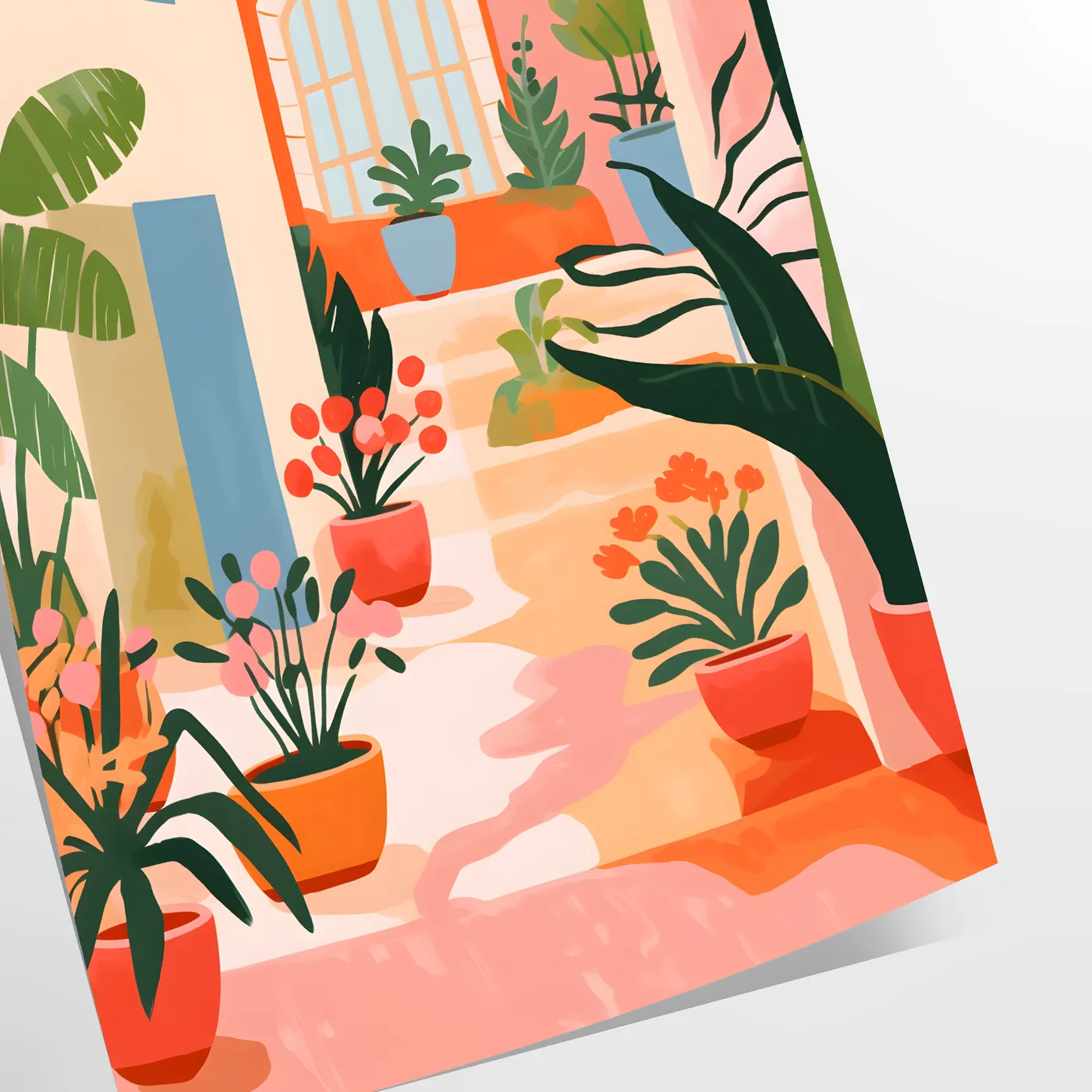 space vintage flower poster timeless gray orange palette popular floral artwork perfect wall art thoughtful gift charm room exquisite print available