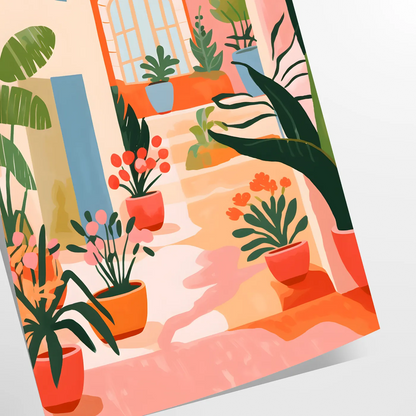 space vintage flower poster timeless gray orange palette popular floral artwork perfect wall art thoughtful gift charm room exquisite print available
